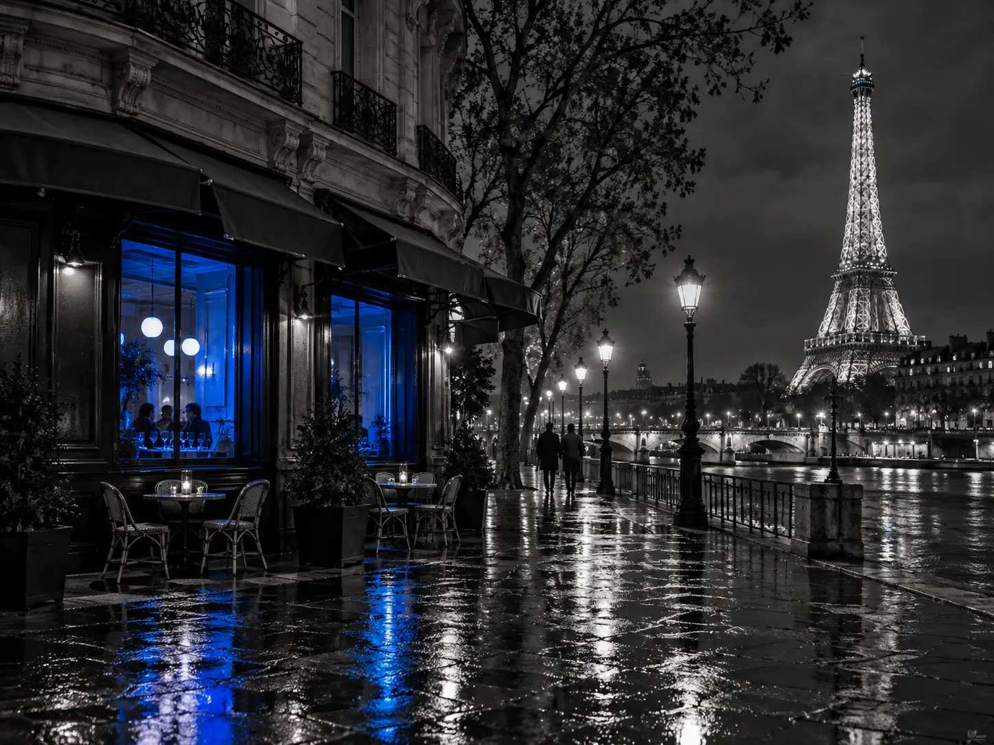 Vista de París para la clase de francés